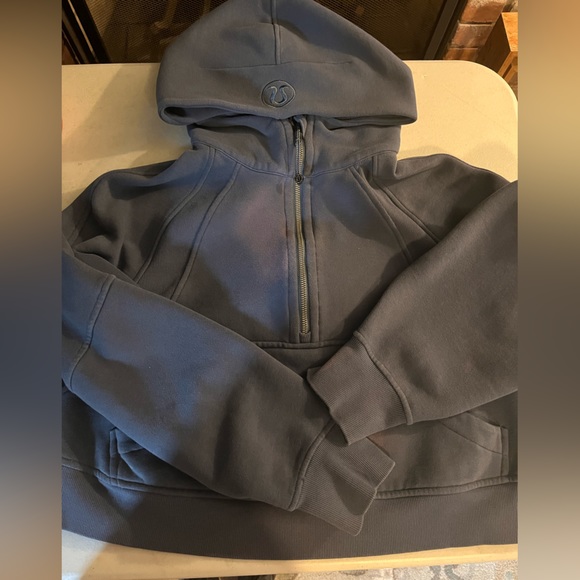lululemon athletica | Tops | Lululemon Scuba 2 Zip Hoodie Iron Blue |  Poshmark